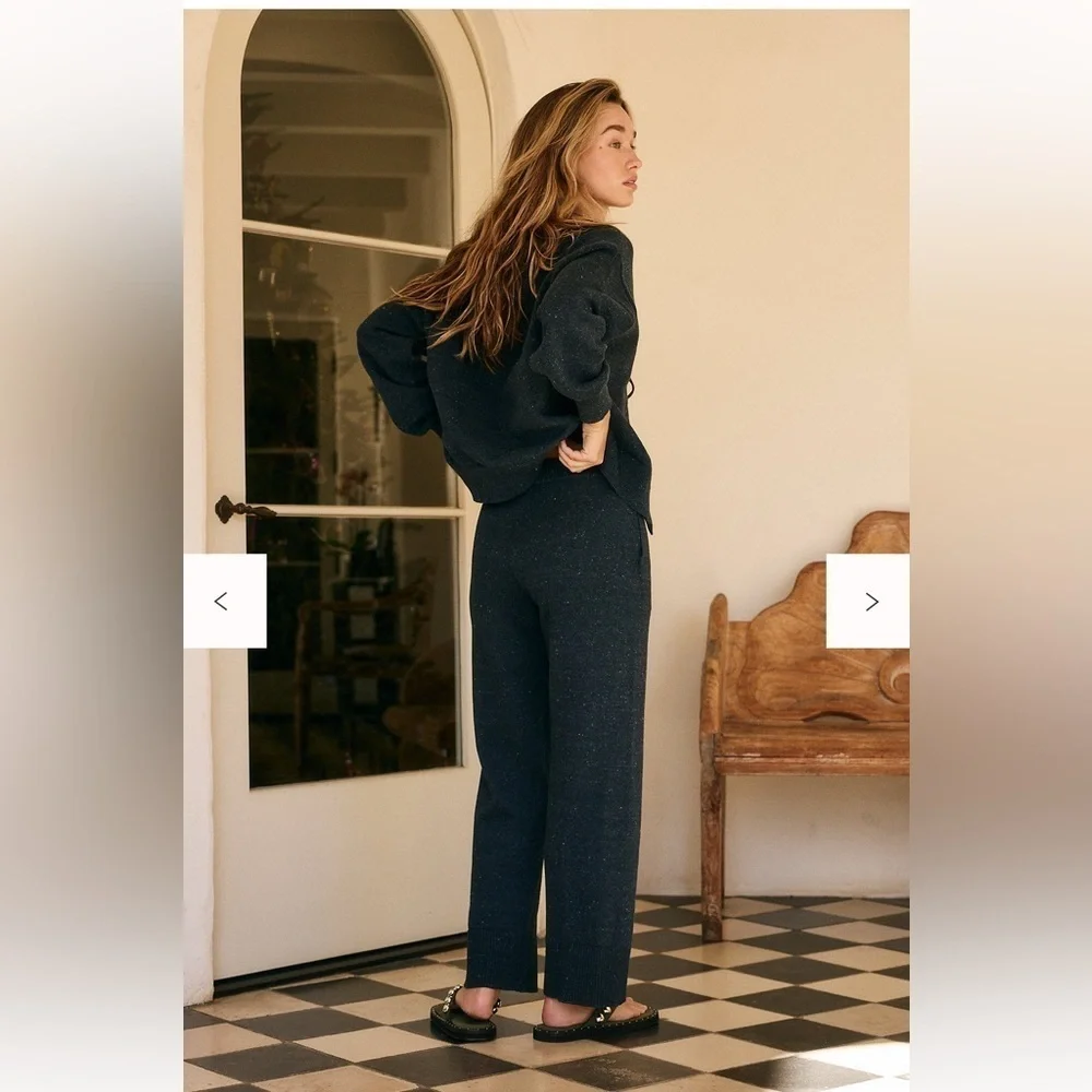 Free People Solar Sweater Set XS Color: Navy Heather NWT